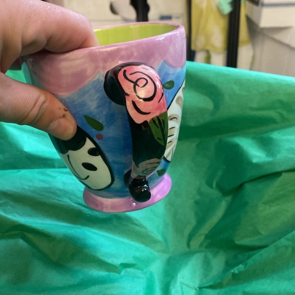 Cat Mug Vintage calico cow cat coffee mug watercolor Groovy Cat - Picture 5 of 7